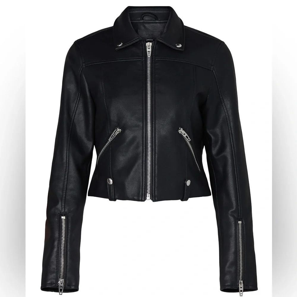 BLANKNYC | Over the Moon Faux Leather Jacket Black Size S - Picture 1 of 8